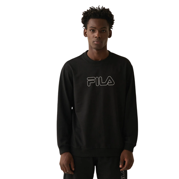 Imagen de FILA Letter outline light Buzo casual para hombre - Negro