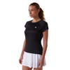Imagen de FILA Basic Remera manga corta de tenis para mujer - Negro/Rojo